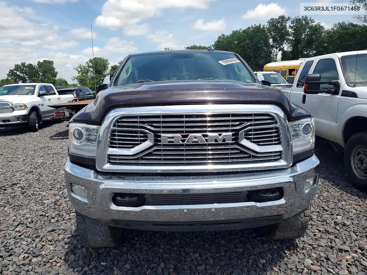 2015 Ram 3500 Laramie VIN: 3C63R3JL1FG671458 Lot: 55950436