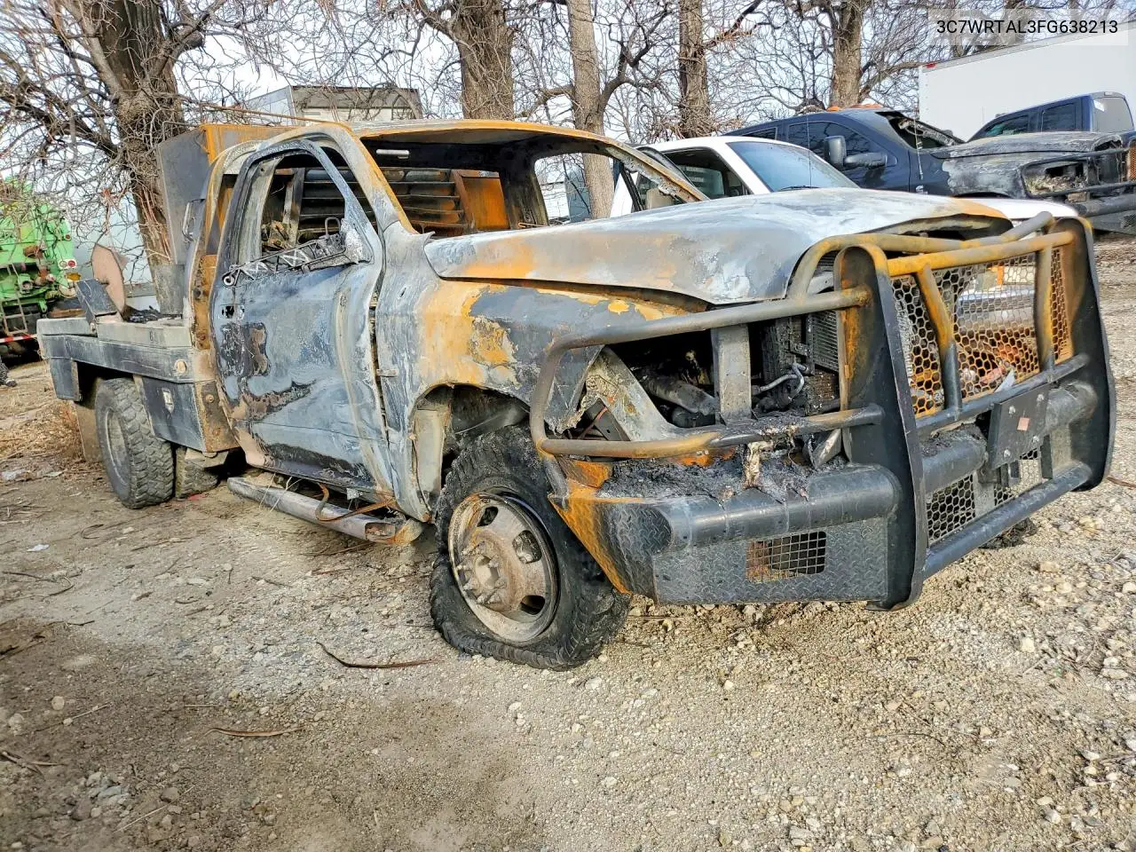 2015 Ram 3500 Flatbed Truck VIN: 3C7WRTAL3FG638213 Lot: 78320555