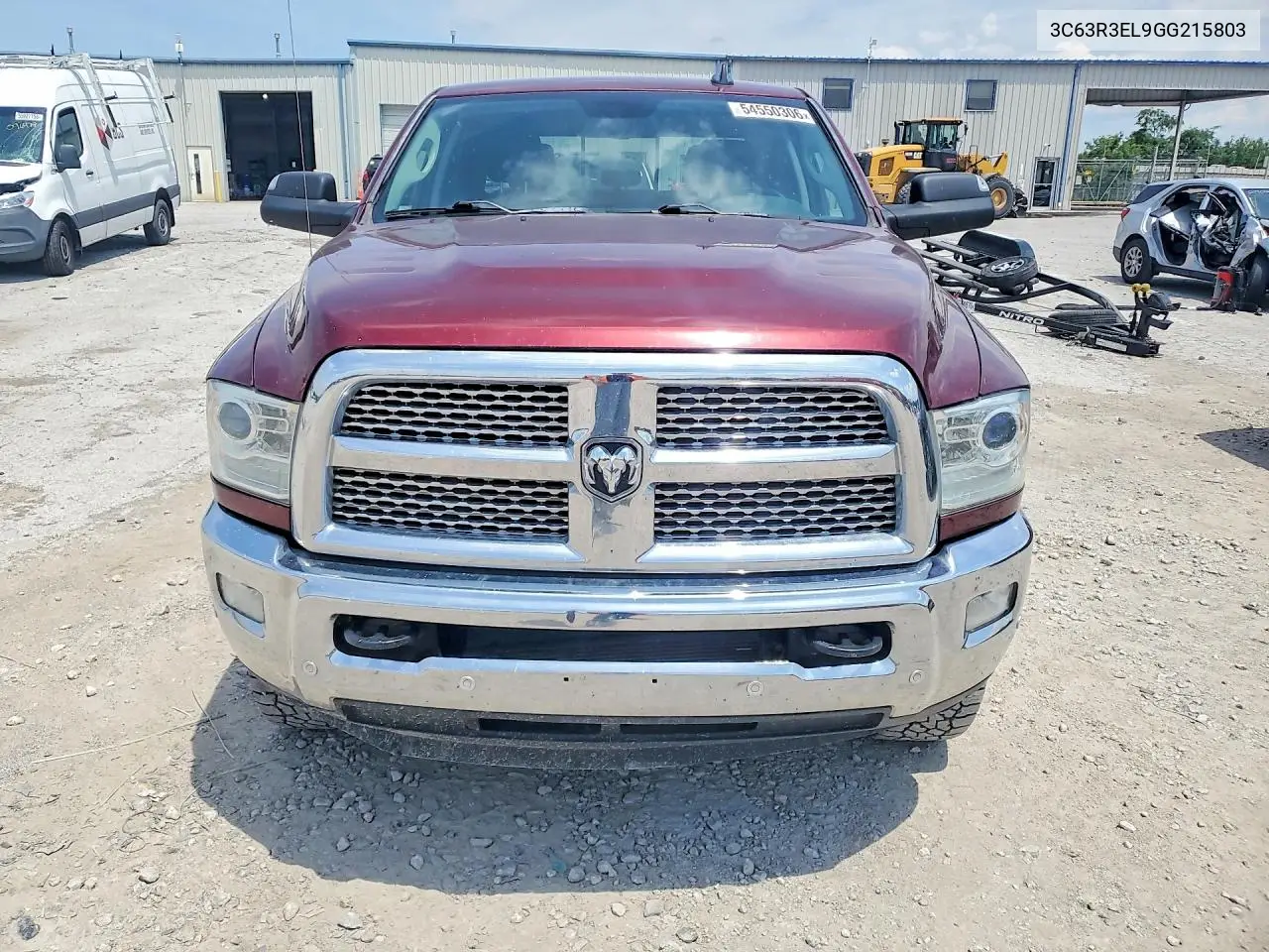 2016 Ram 3500 Laramie VIN: 3C63R3EL9GG215803 Lot: 54550306