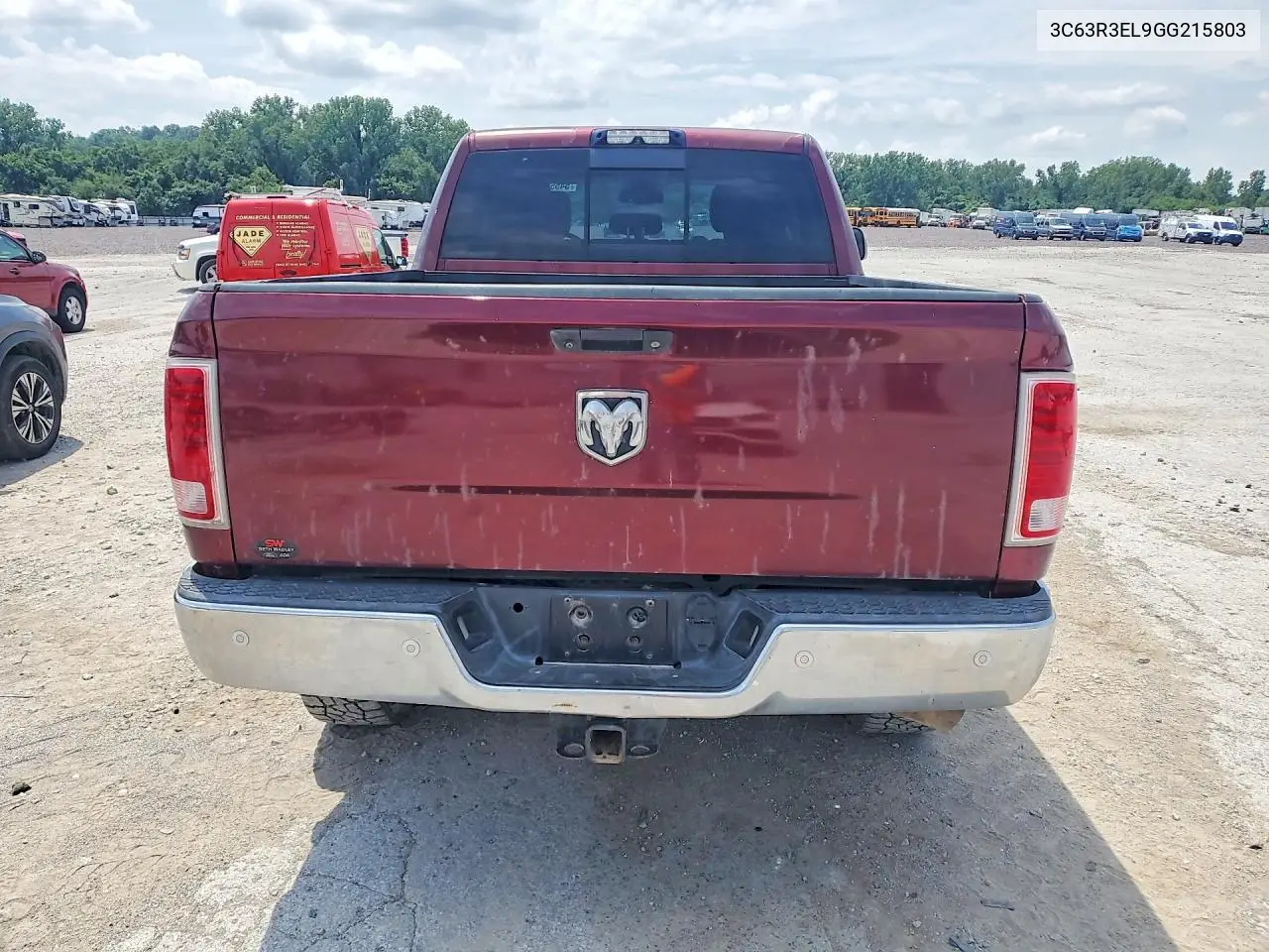 2016 Ram 3500 Laramie VIN: 3C63R3EL9GG215803 Lot: 54550306
