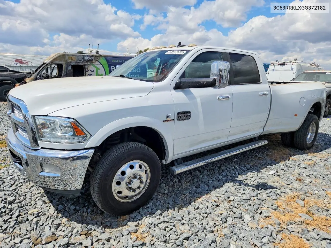 2016 Ram 3500 Longhorn VIN: 3C63RRKLXGG372182 Lot: 54877586