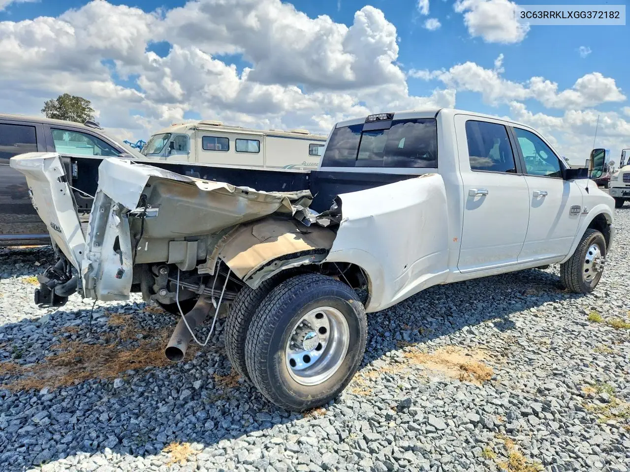 2016 Ram 3500 Longhorn VIN: 3C63RRKLXGG372182 Lot: 54877586