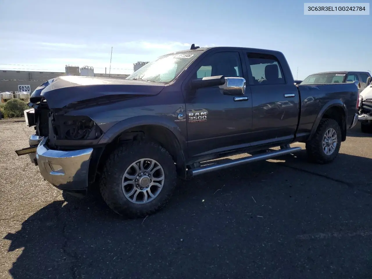 2016 Ram 3500 Laramie VIN: 3C63R3EL1GG242784 Lot: 55725906