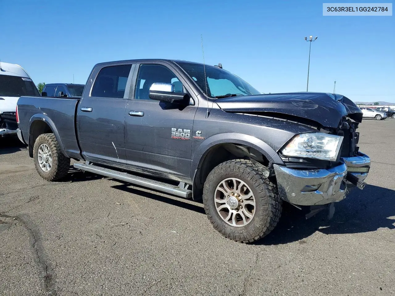 2016 Ram 3500 Laramie VIN: 3C63R3EL1GG242784 Lot: 55725906