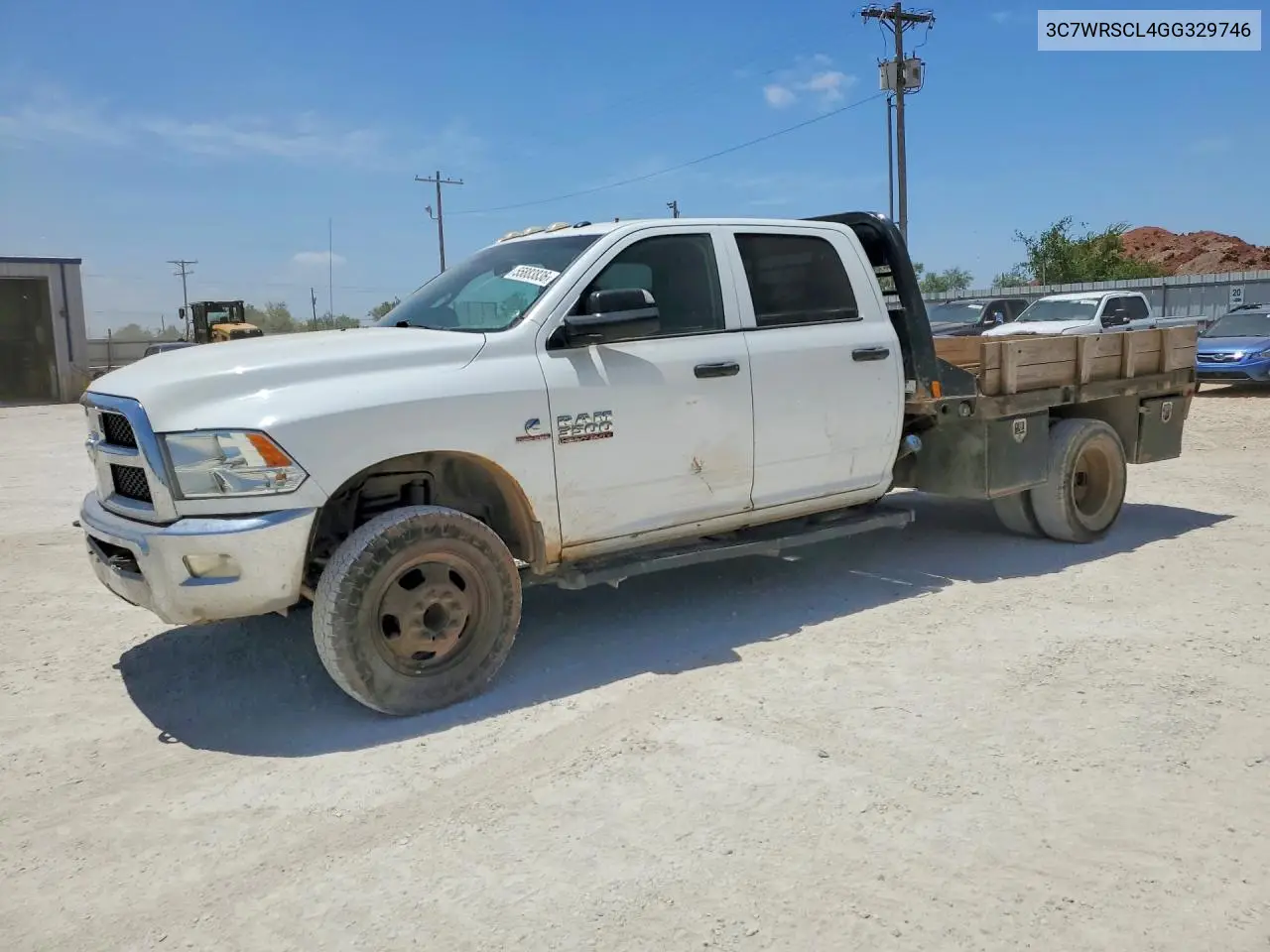 2016 Ram 3500 VIN: 3C7WRSCL4GG329746 Lot: 55883836