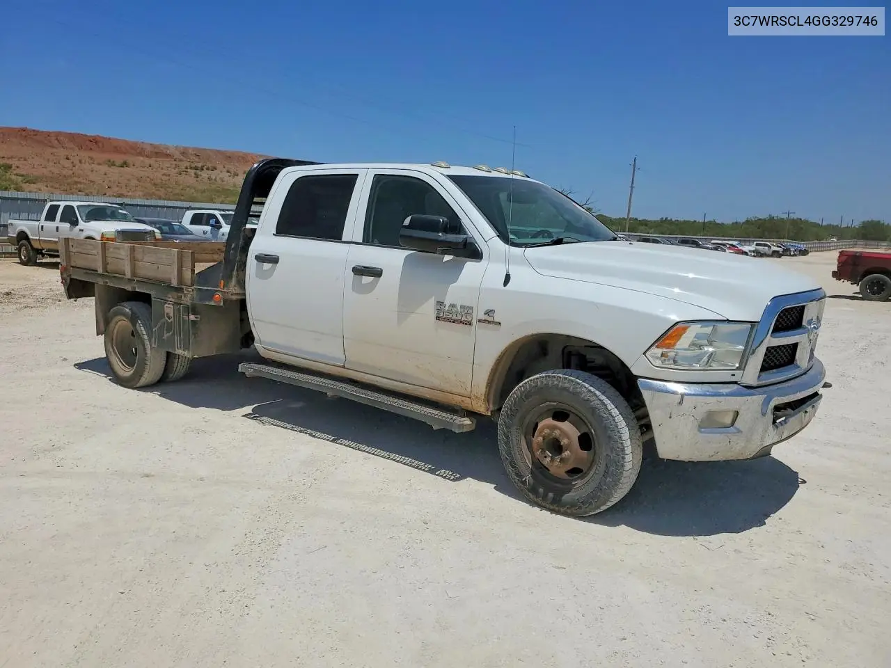2016 Ram 3500 VIN: 3C7WRSCL4GG329746 Lot: 55883836
