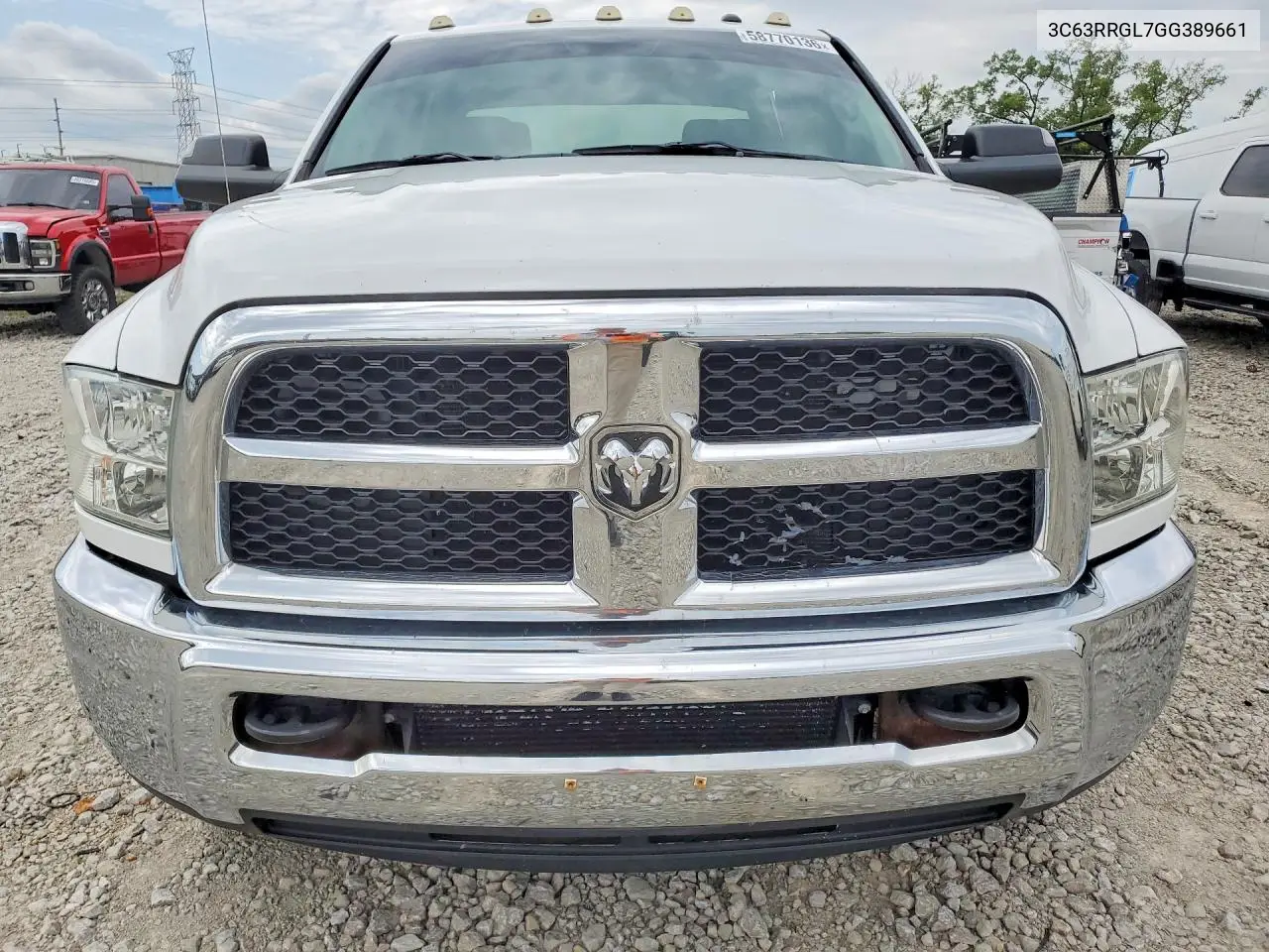 2016 Ram 3500 VIN: 3C63RRGL7GG389661 Lot: 58770136
