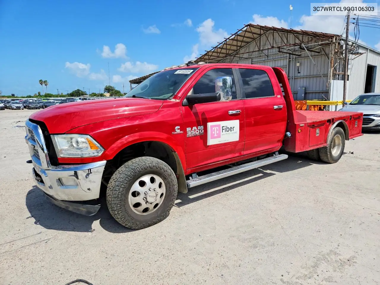 2016 Ram 3500 VIN: 3C7WRTCL9GG106303 Lot: 59153536