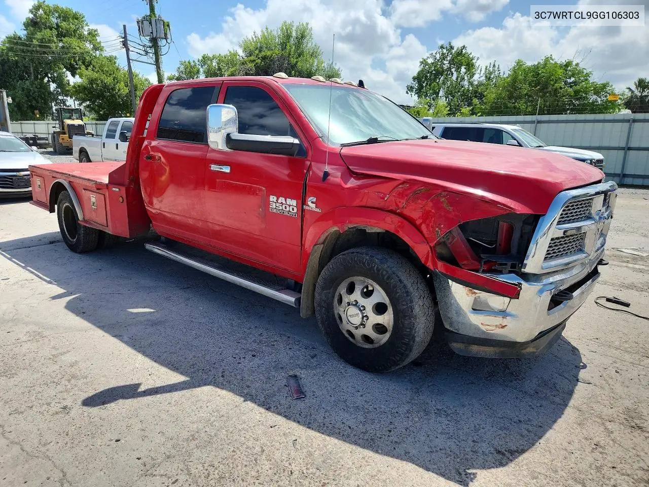 2016 Ram 3500 VIN: 3C7WRTCL9GG106303 Lot: 59153536