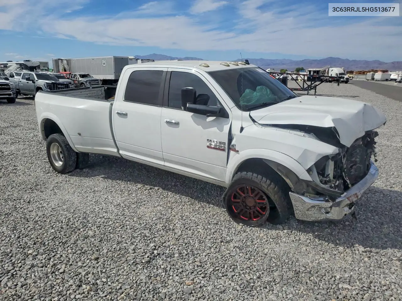 2017 Ram 3500 Laramie VIN: 3C63RRJL5HG513677 Lot: 51710456