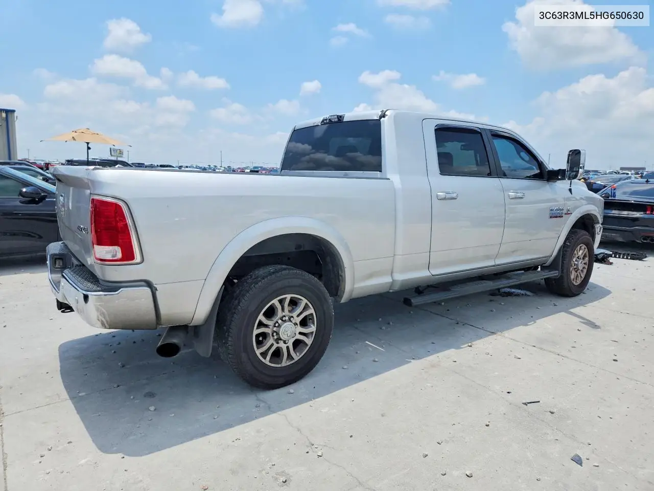 2017 Ram 3500 Laramie VIN: 3C63R3ML5HG650630 Lot: 57720546