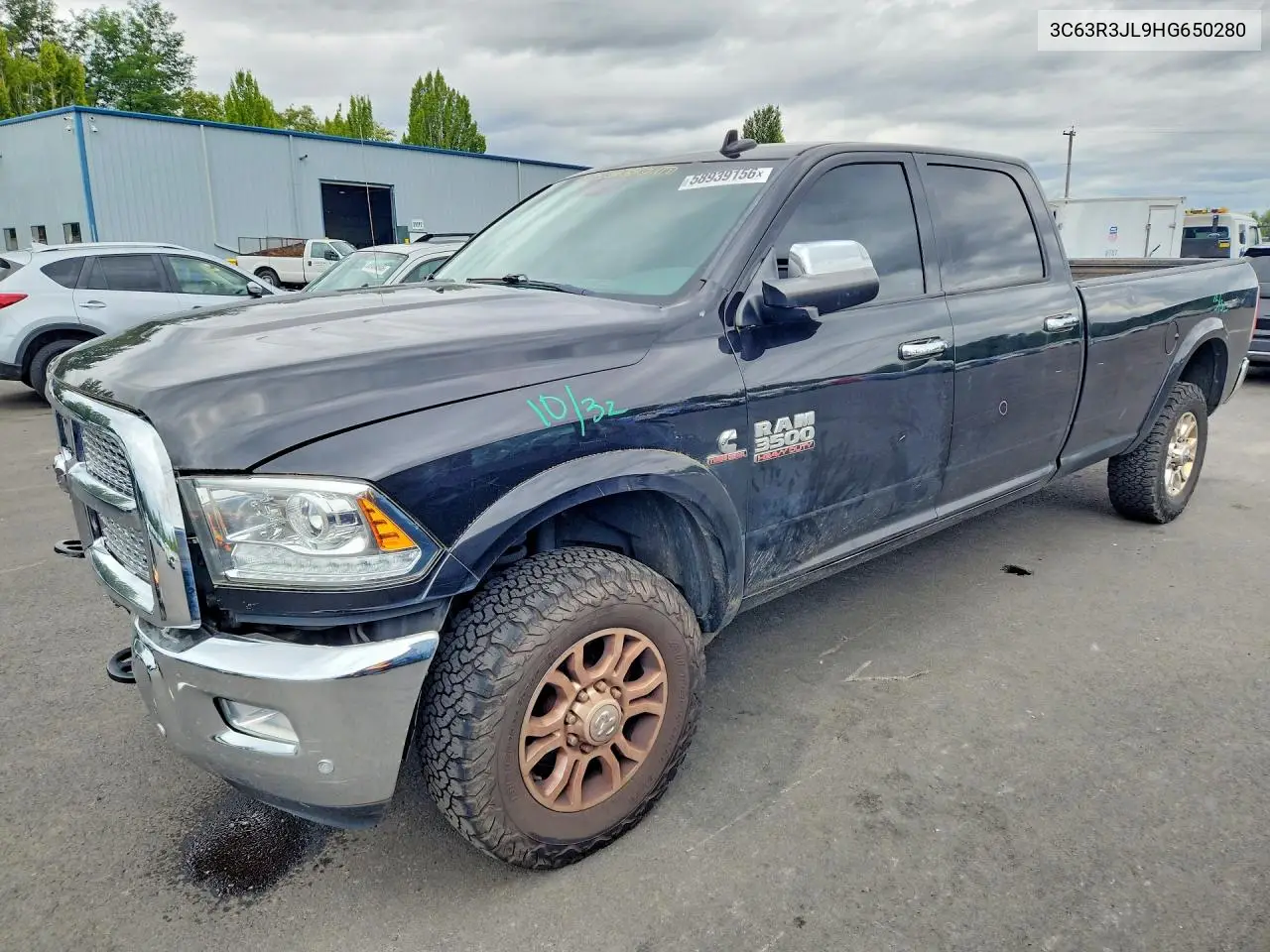 2017 Ram 3500 Laramie VIN: 3C63R3JL9HG650280 Lot: 58939156