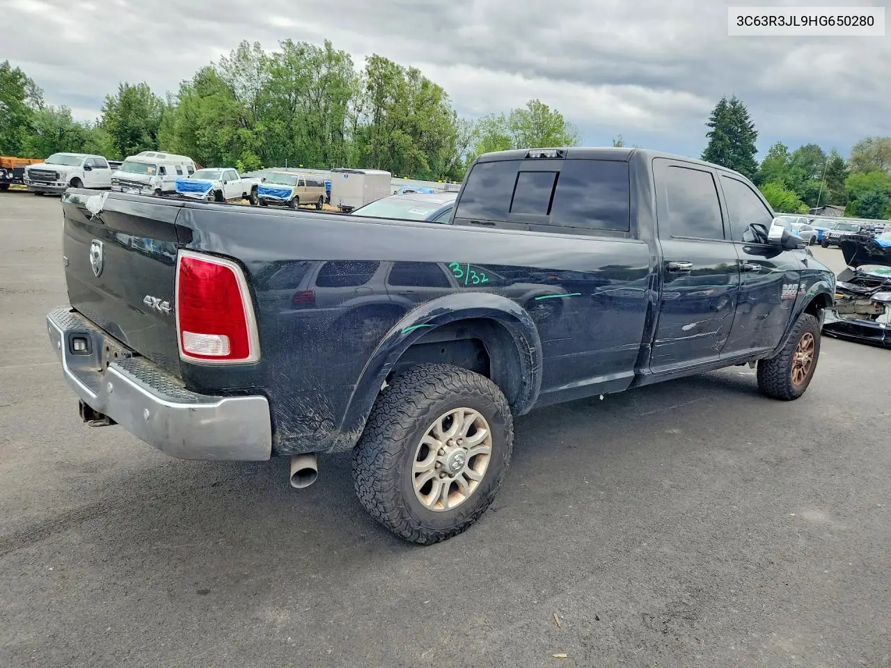 2017 Ram 3500 Laramie VIN: 3C63R3JL9HG650280 Lot: 58939156