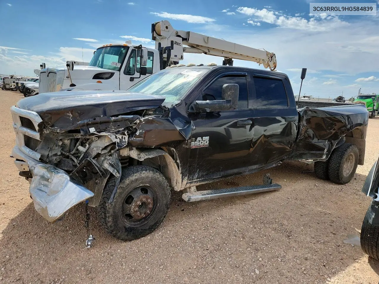 2017 Ram 3500 St VIN: 3C63RRGL9HG584839 Lot: 59097486