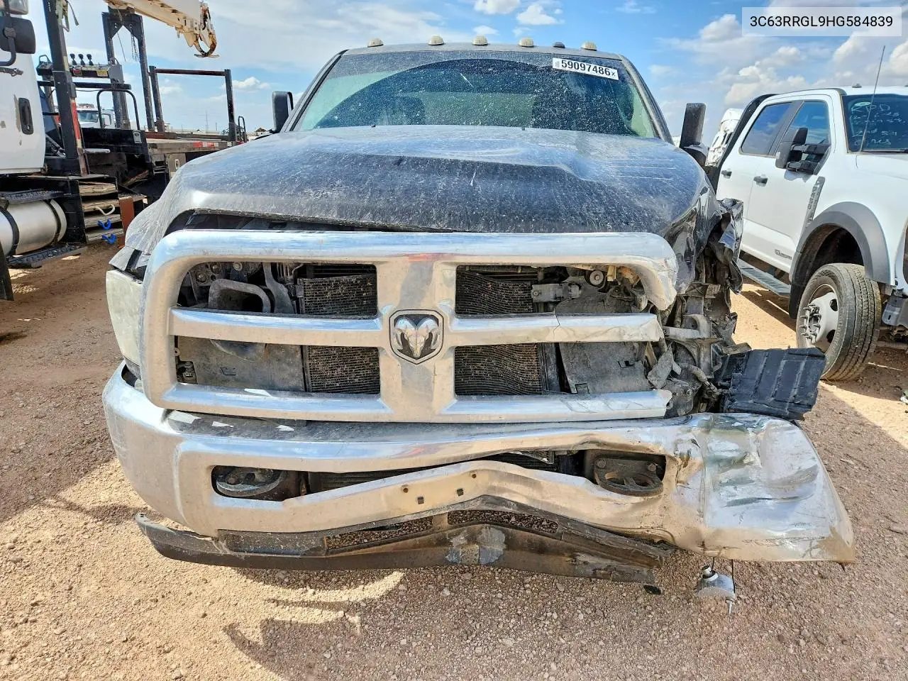2017 Ram 3500 St VIN: 3C63RRGL9HG584839 Lot: 59097486