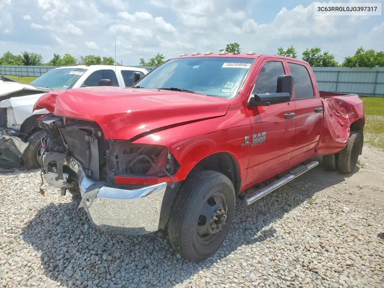 2018 Ram 3500 St VIN: 3C63RRGL0JG397317 Lot: 55245846
