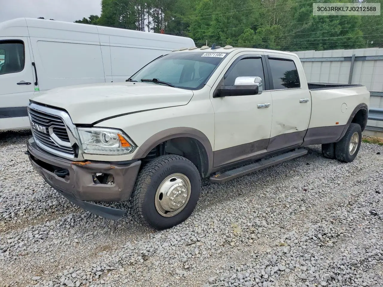 2018 Ram 3500 Longhorn VIN: 3C63RRKL7JG212588 Lot: 55571106