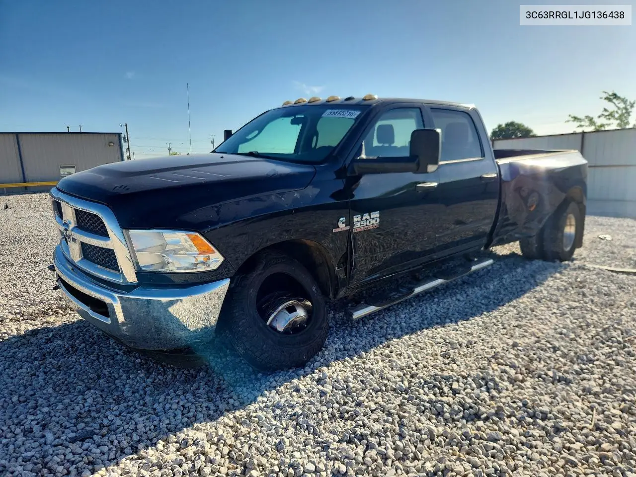 2018 Ram 3500 St VIN: 3C63RRGL1JG136438 Lot: 55695216