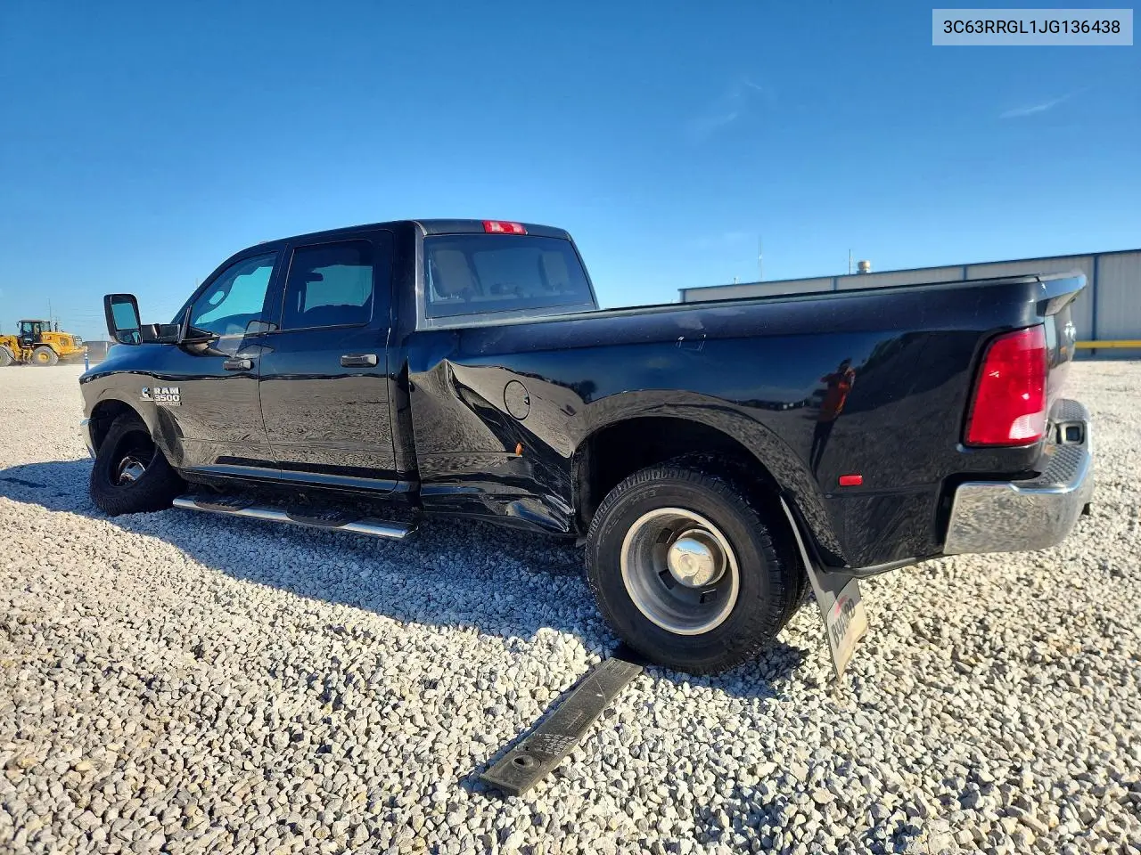 2018 Ram 3500 St VIN: 3C63RRGL1JG136438 Lot: 55695216