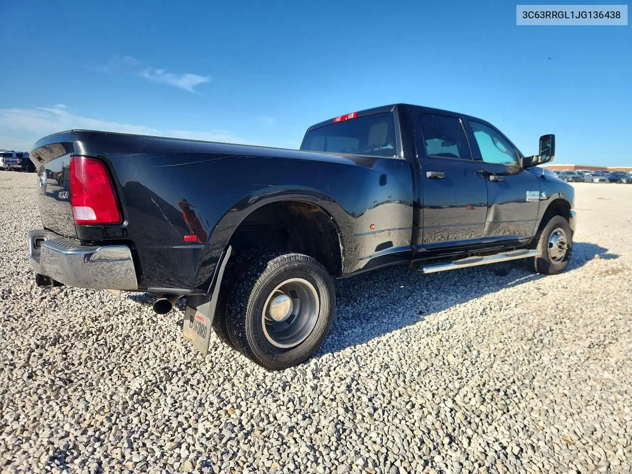2018 Ram 3500 St VIN: 3C63RRGL1JG136438 Lot: 55695216