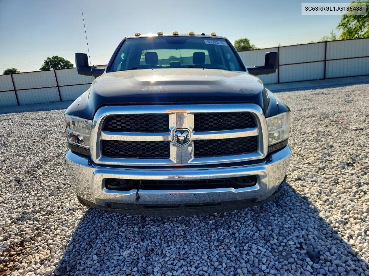2018 Ram 3500 St VIN: 3C63RRGL1JG136438 Lot: 55695216