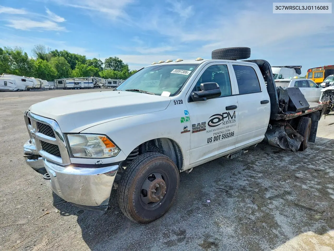 2018 Ram 3500 VIN: 3C7WRSCL3JG116083 Lot: 55897306