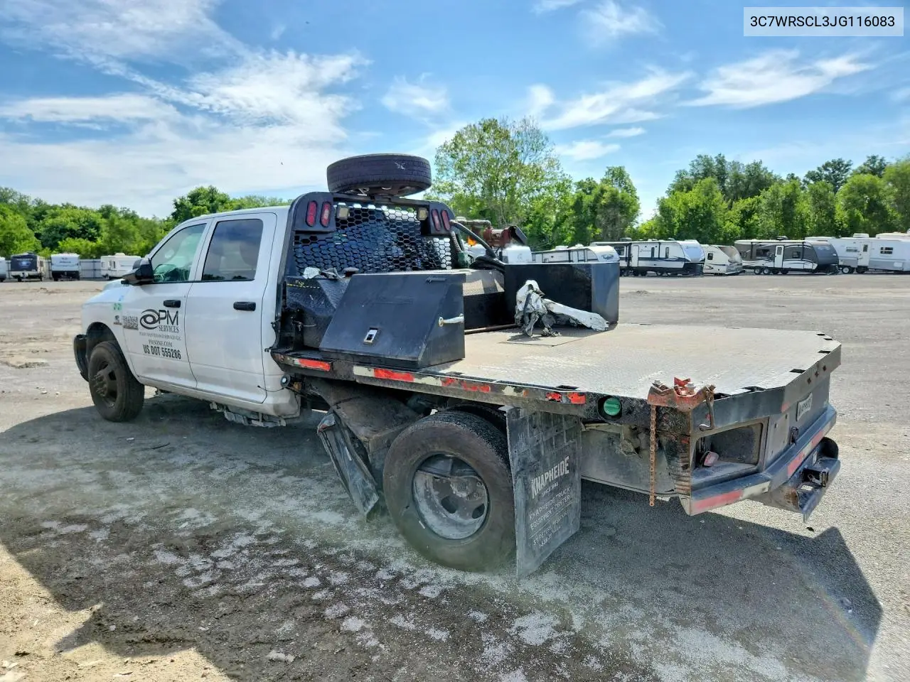 2018 Ram 3500 VIN: 3C7WRSCL3JG116083 Lot: 55897306