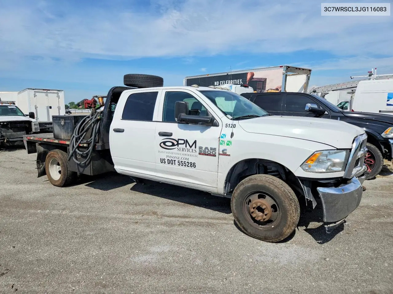 2018 Ram 3500 VIN: 3C7WRSCL3JG116083 Lot: 55897306