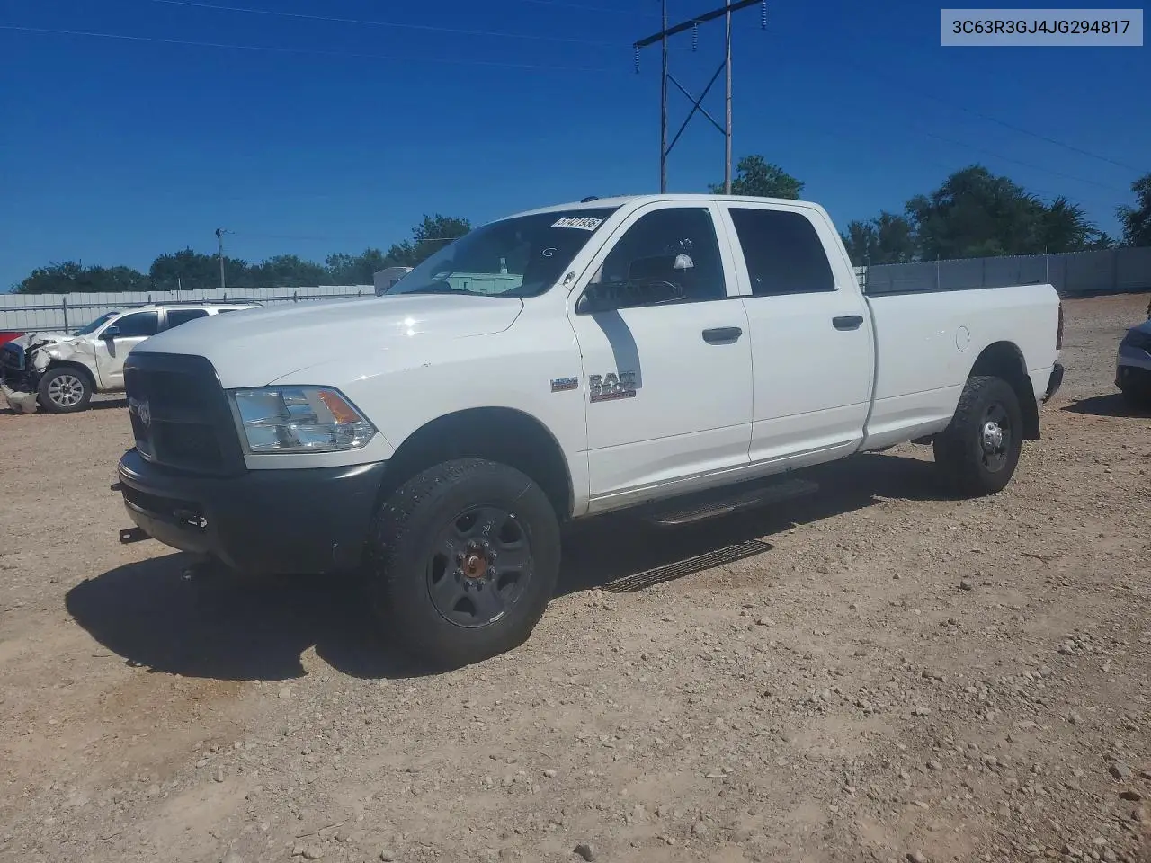 2018 Ram 3500 St VIN: 3C63R3GJ4JG294817 Lot: 57421936