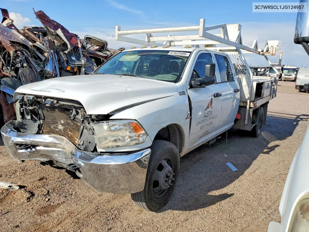2018 Ram 3500 VIN: 3C7WRSCL1JG124957 Lot: 61623466