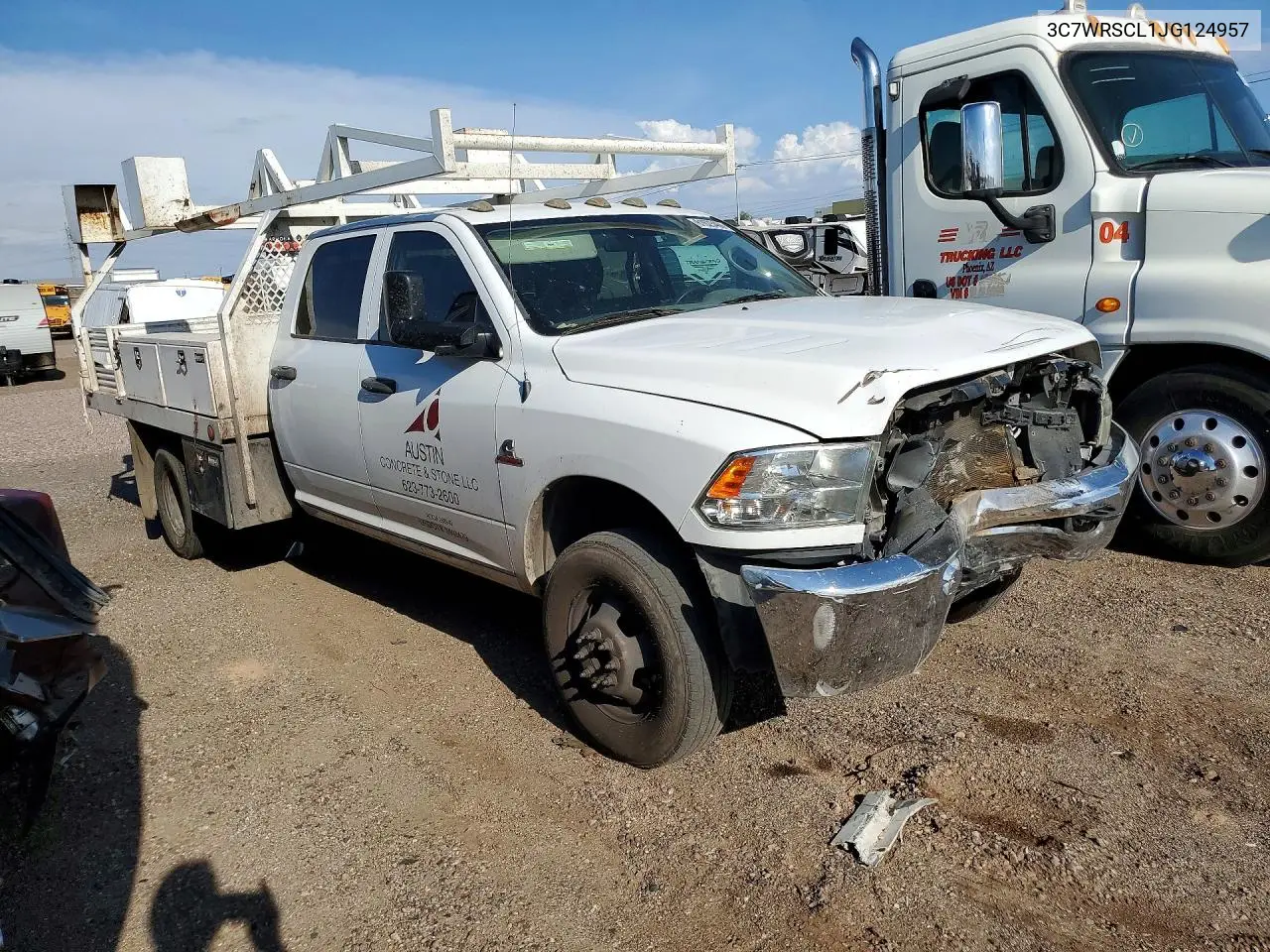 2018 Ram 3500 VIN: 3C7WRSCL1JG124957 Lot: 61623466