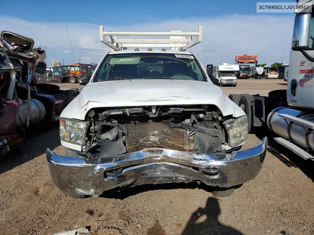 2018 Ram 3500 VIN: 3C7WRSCL1JG124957 Lot: 61623466