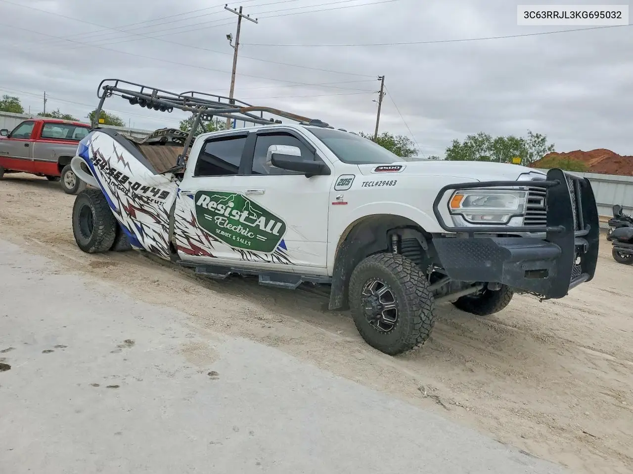 2019 Ram 3500 Laramie VIN: 3C63RRJL3KG695032 Lot: 54435726