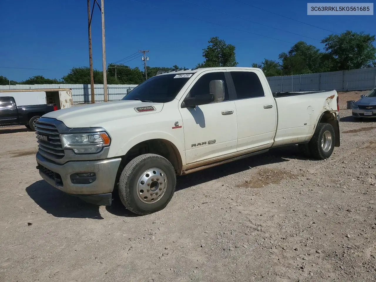 2019 Ram 3500 Longhorn VIN: 3C63RRKL5KG561685 Lot: 56410226