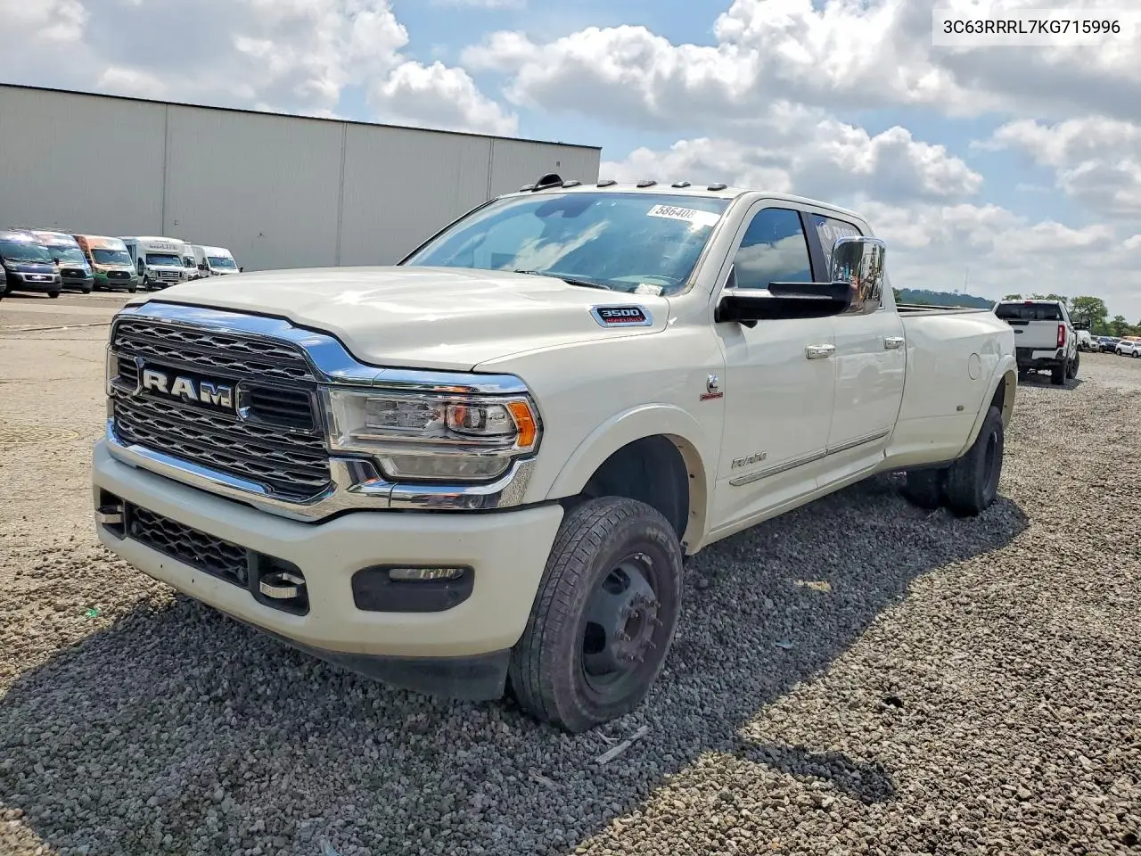 2019 Ram 3500 Limited VIN: 3C63RRRL7KG715996 Lot: 58640866