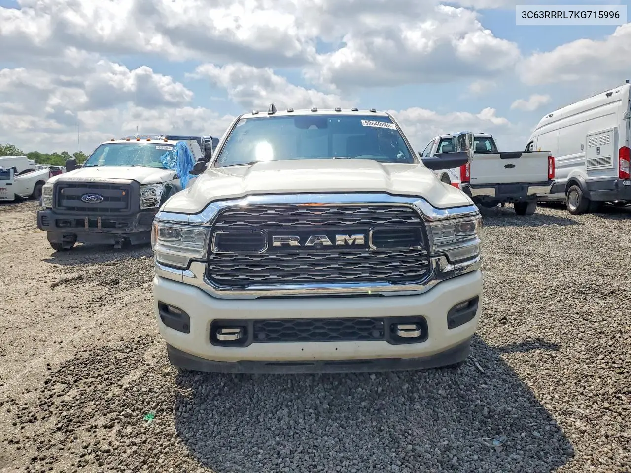 2019 Ram 3500 Limited VIN: 3C63RRRL7KG715996 Lot: 58640866