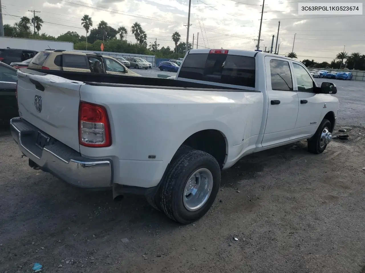3C63RPGL1KG523674 2019 Ram 3500 Tradesman