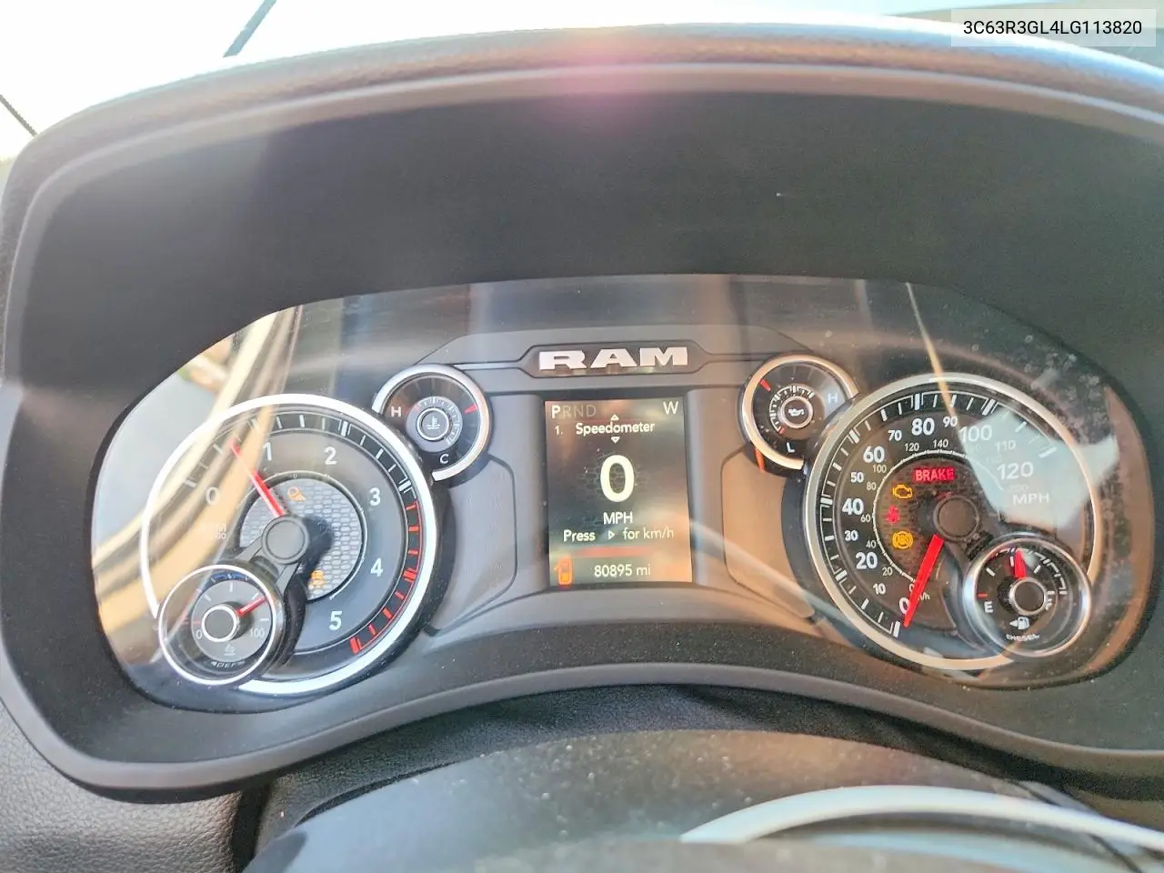 2020 Ram 3500 Tradesman VIN: 3C63R3GL4LG113820 Lot: 53765246