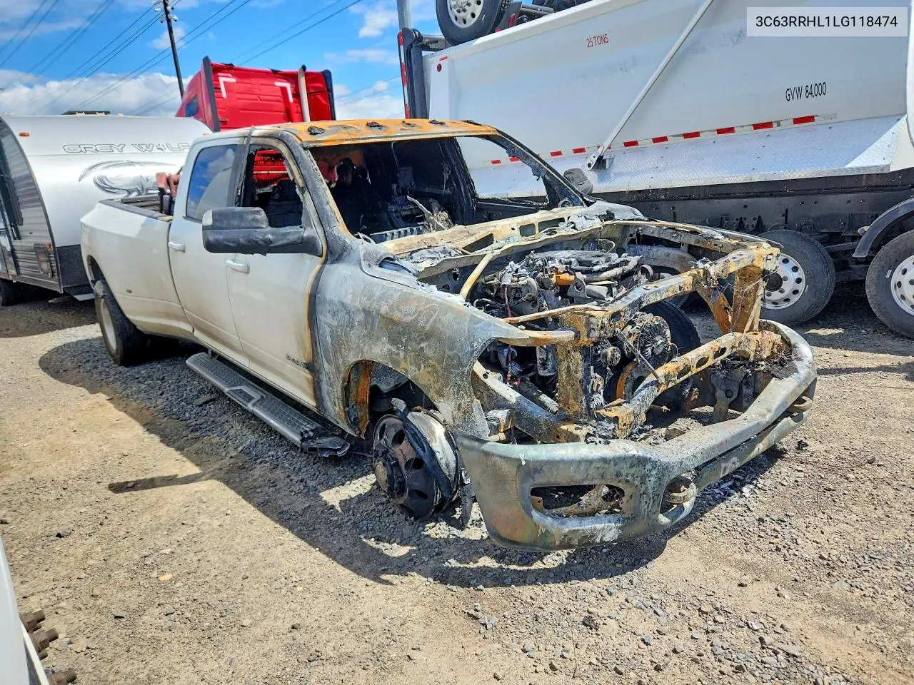 2020 Ram 3500 Big Horn VIN: 3C63RRHL1LG118474 Lot: 54832456
