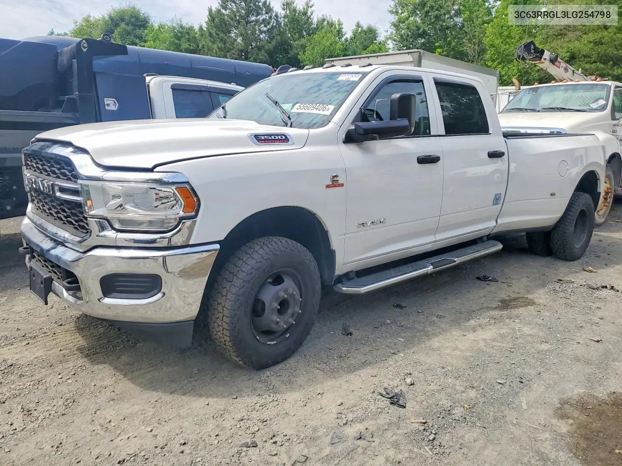 2020 Ram 3500 Tradesman VIN: 3C63RRGL3LG254798 Lot: 55609406