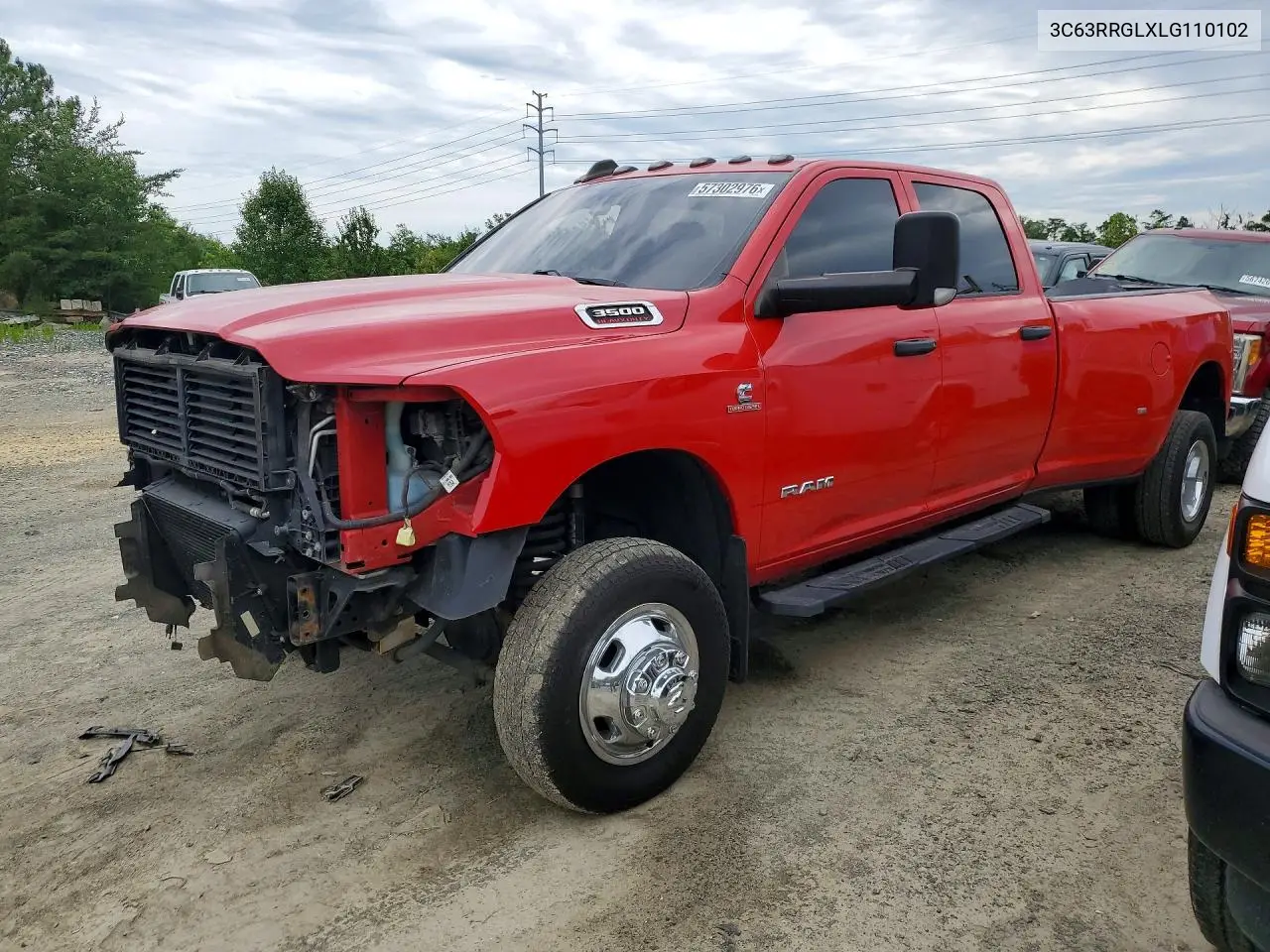 2020 Ram 3500 Tradesman VIN: 3C63RRGLXLG110102 Lot: 57302976