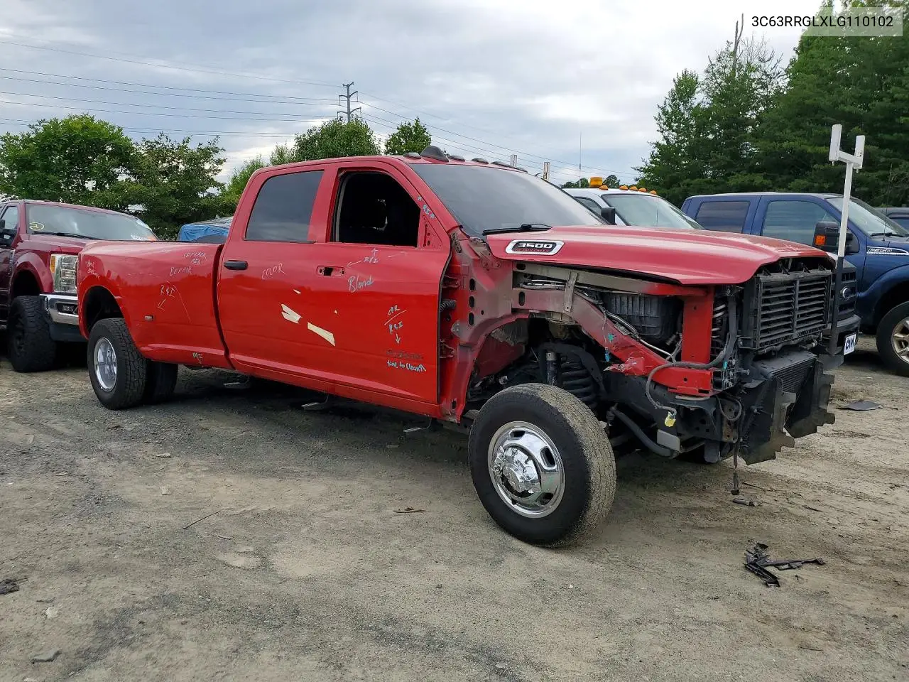 2020 Ram 3500 Tradesman VIN: 3C63RRGLXLG110102 Lot: 57302976