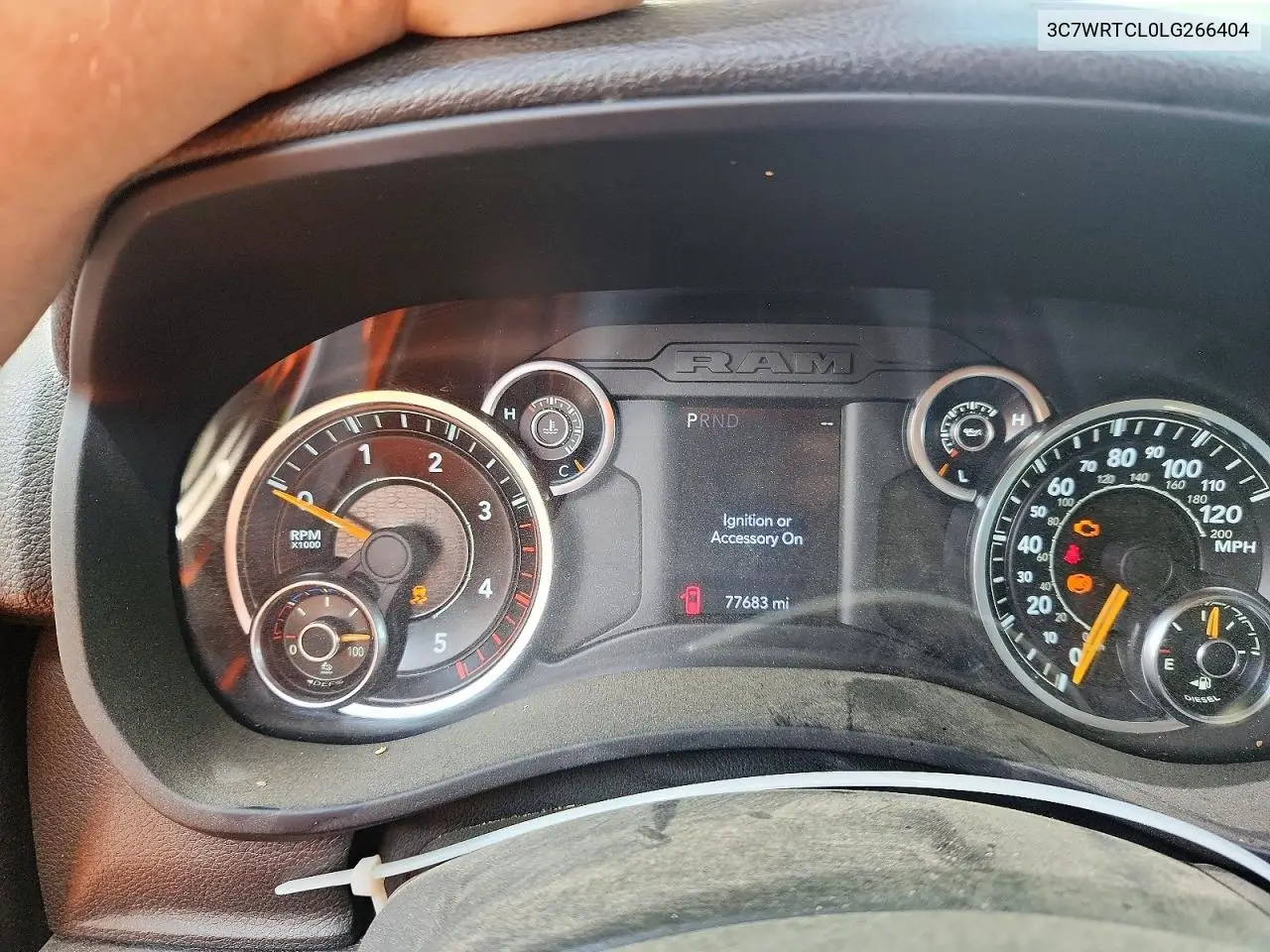 2020 Ram 3500 VIN: 3C7WRTCL0LG266404 Lot: 59872846