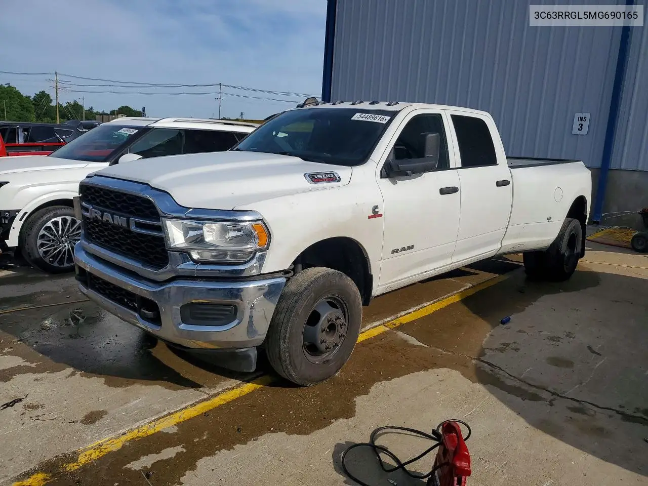 2021 Ram 3500 Tradesman VIN: 3C63RRGL5MG690165 Lot: 54489616