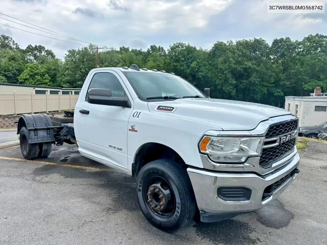 2021 Ram 3500 VIN: 3C7WRSBL0MG568742 Lot: 56182456