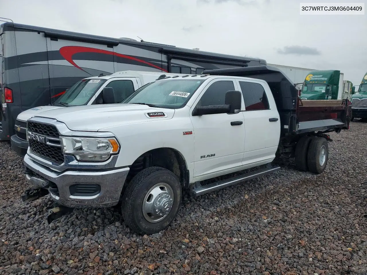 2021 Ram 3500 Dump Truck VIN: 3C7WRTCJ3MG604409 Lot: 56444806