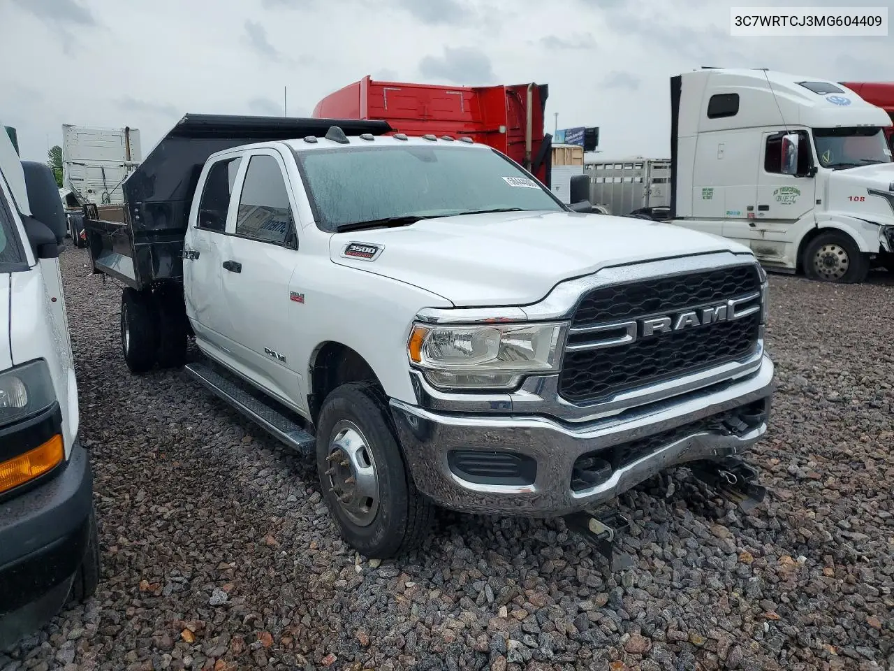 2021 Ram 3500 Dump Truck VIN: 3C7WRTCJ3MG604409 Lot: 56444806