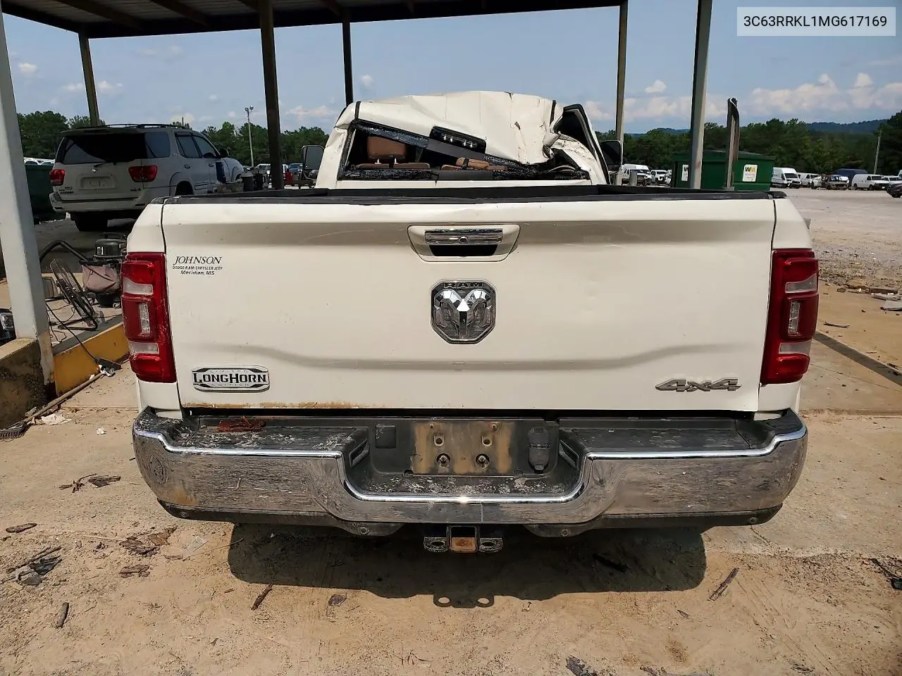 2021 Ram 3500 Longhorn VIN: 3C63RRKL1MG617169 Lot: 56967626