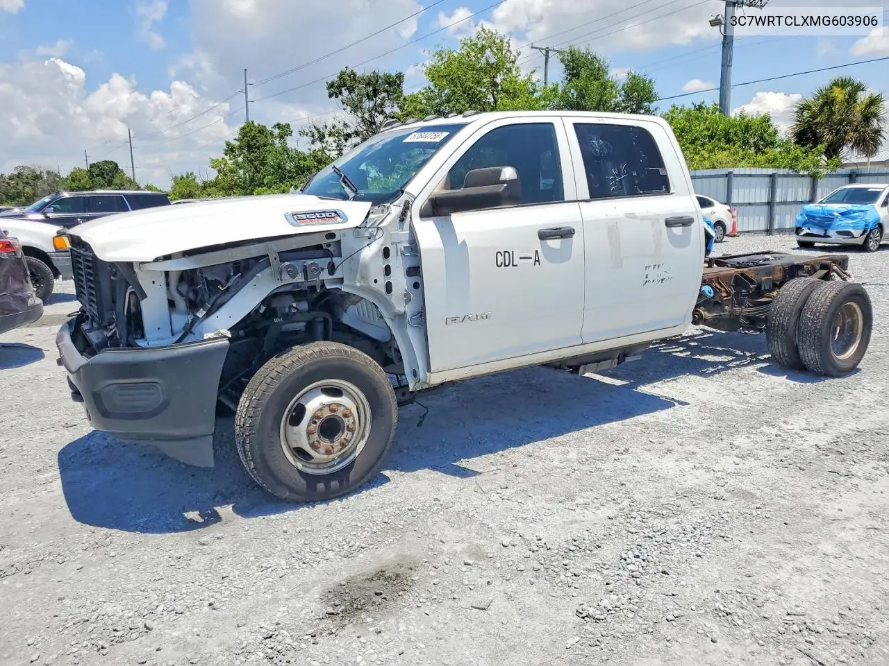 2021 Ram 3500 VIN: 3C7WRTCLXMG603906 Lot: 57644756