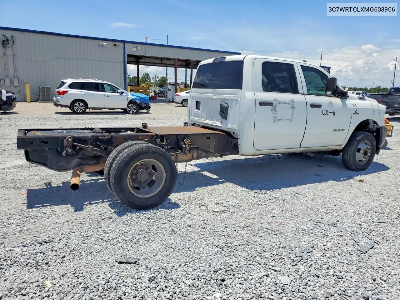 2021 Ram 3500 VIN: 3C7WRTCLXMG603906 Lot: 57644756